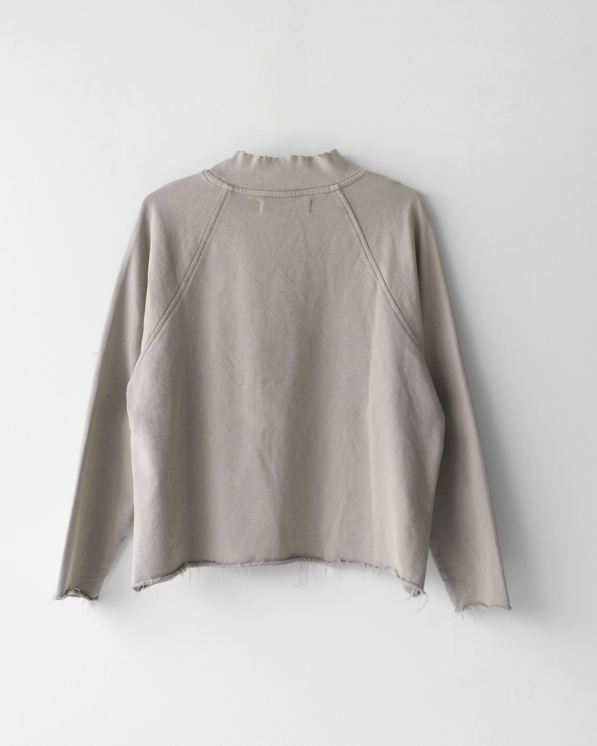 Raw Edge Destroyed Snow-Washed Hoodie GRY