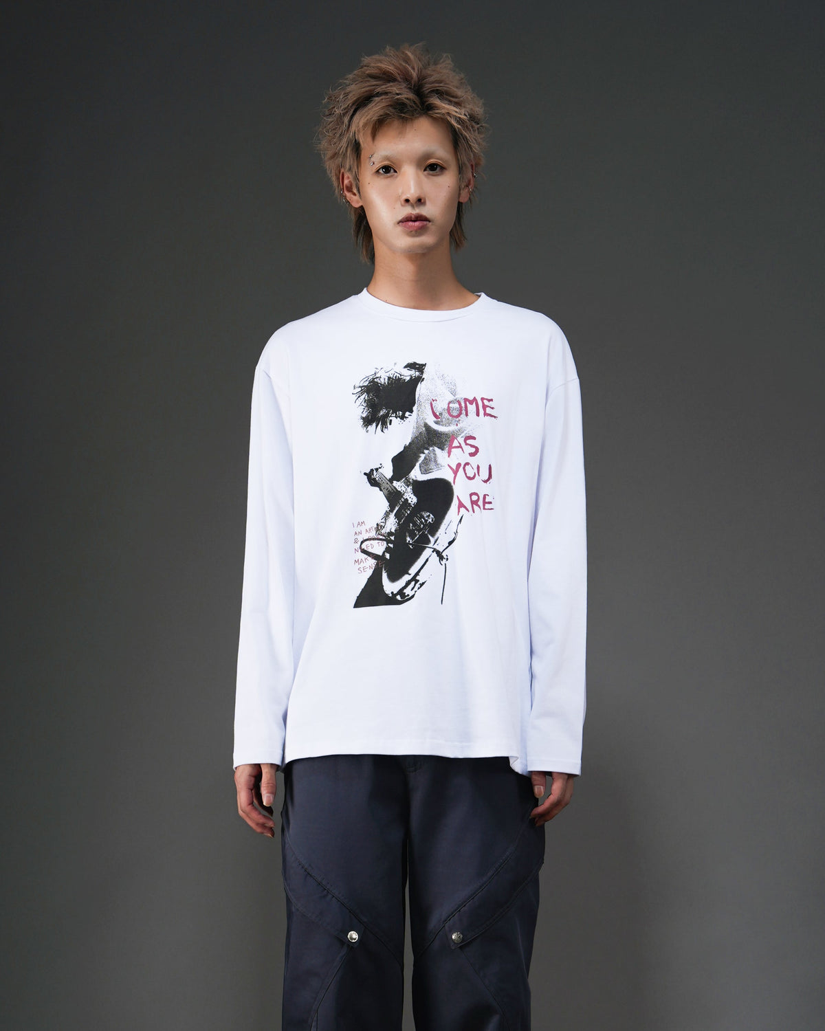 “Come as you are”Graphic L/Sleeve Tee