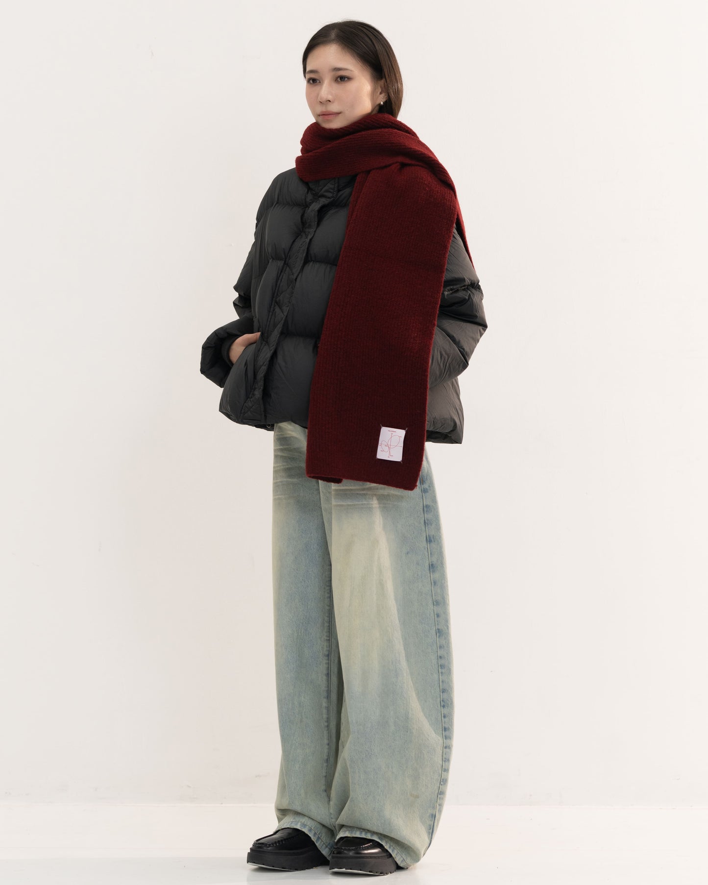 【予約販売1月中旬配送予定】MEI. WOOL BLEND MUFFLER RED