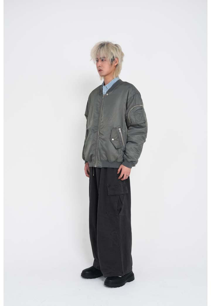 Drawcord Wide Sweat Pants