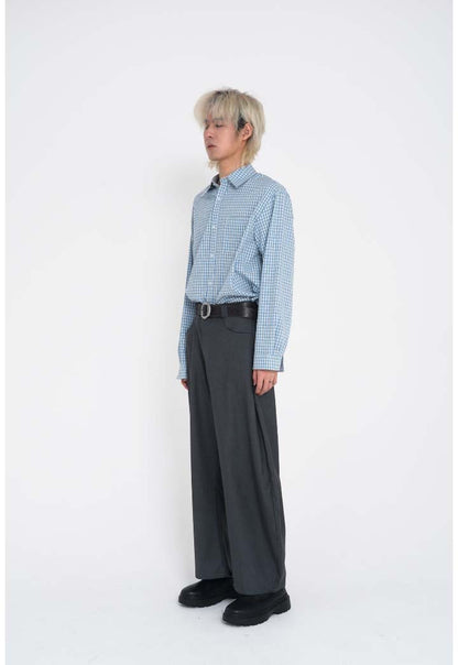 Classic Check Sleeve Shirt BLUE