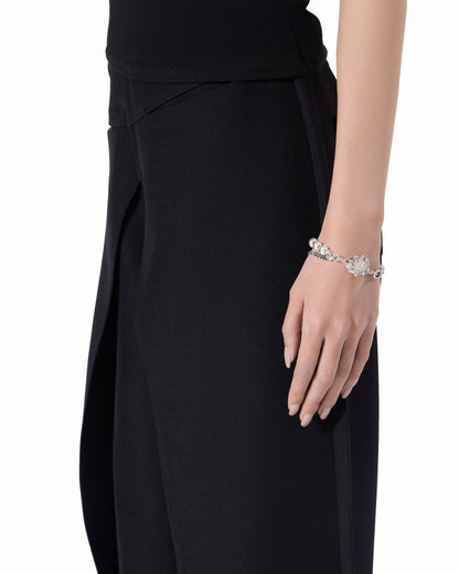 Zinnia Flower Bracelet_Silver Pearl_Pocket Edition