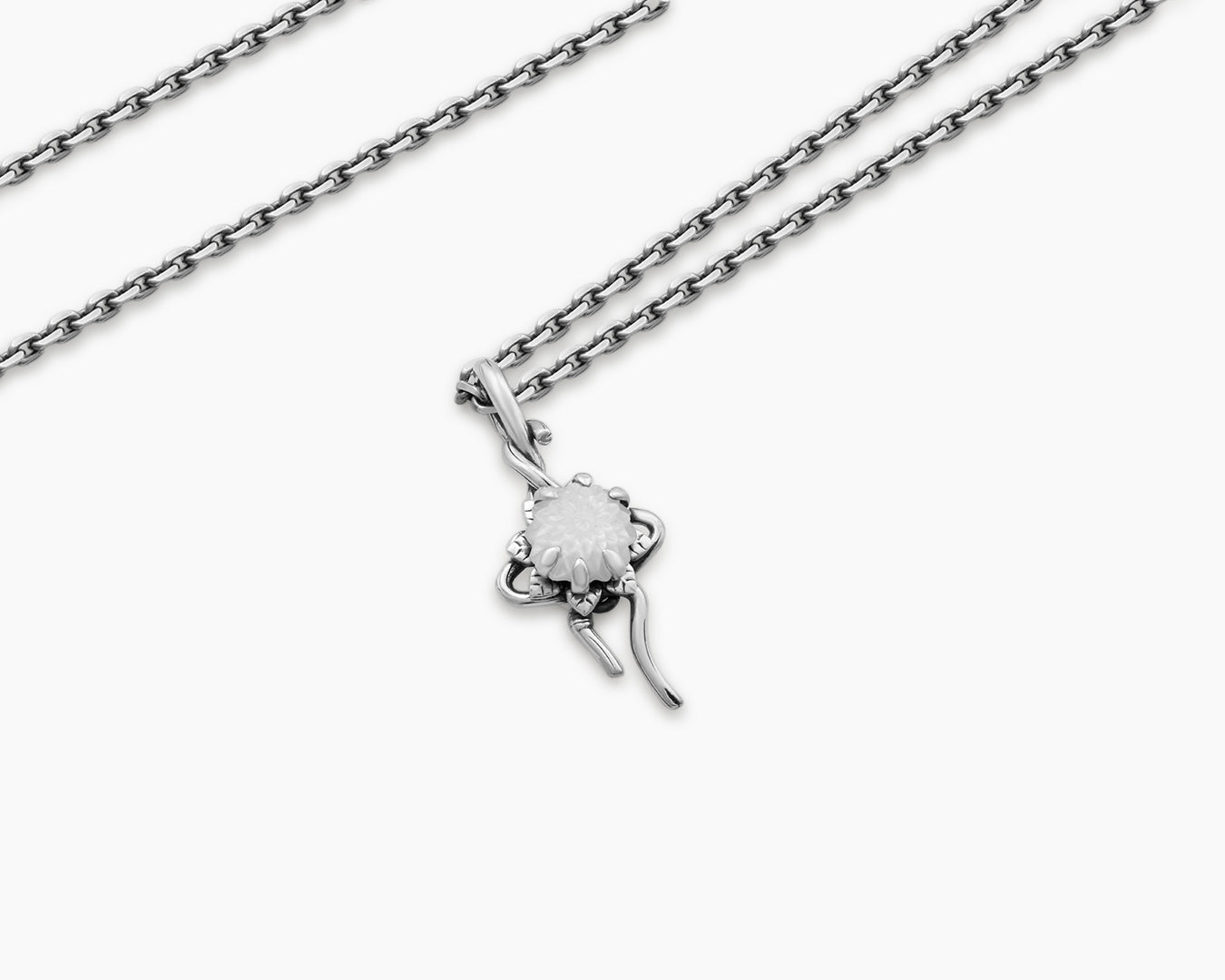 Zinnia Flower Pendant