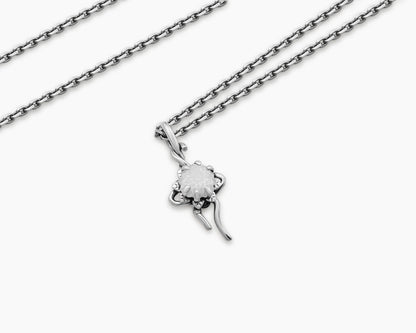 Zinnia Flower Pendant