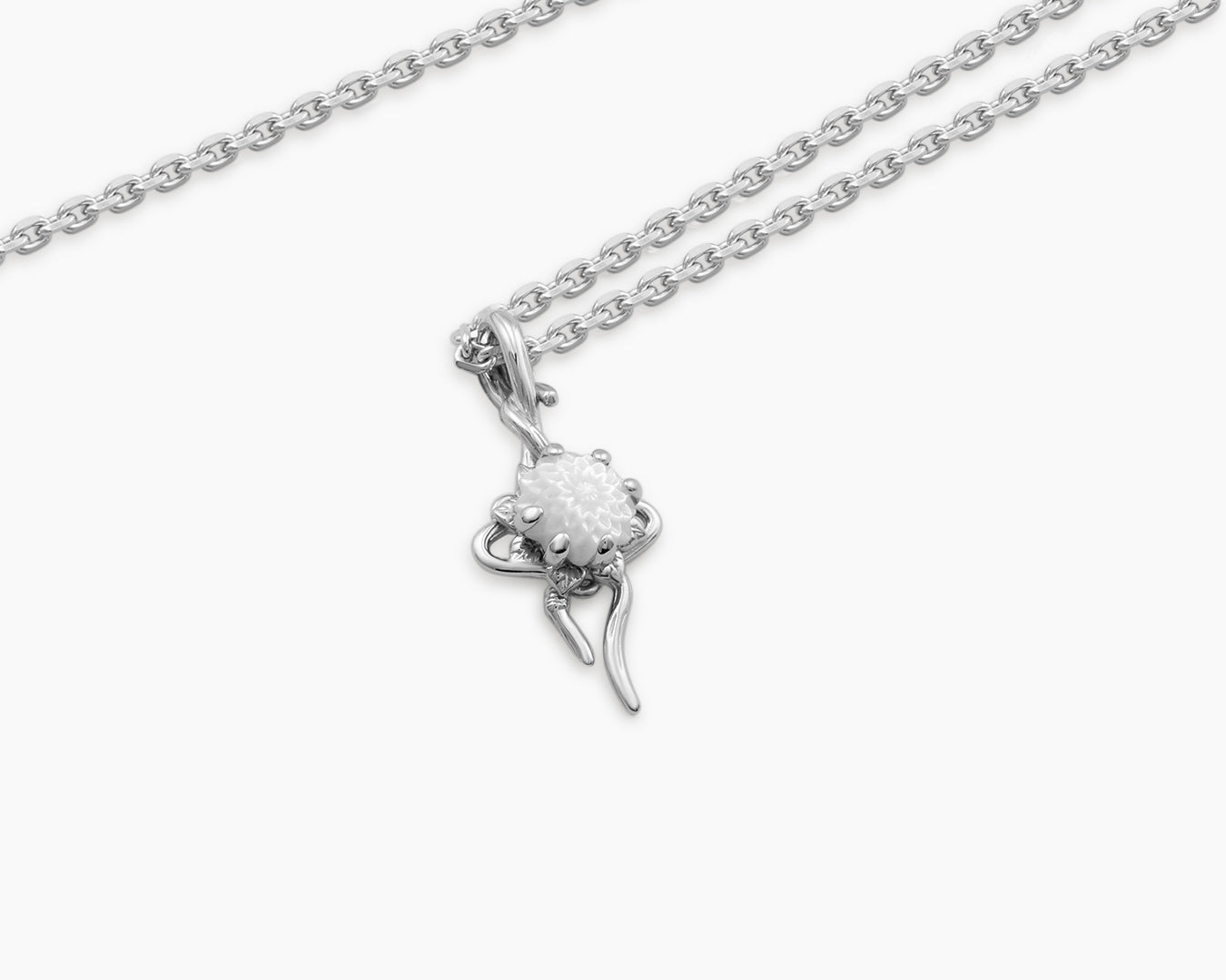 Zinnia Flower Pendant