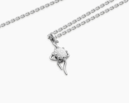 Zinnia Flower Pendant