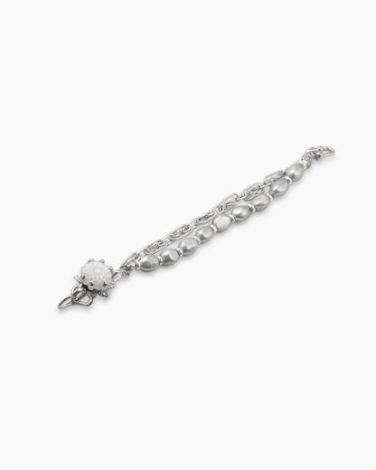 Zinnia Flower Bracelet_Grey Pearl_Pocket Edition