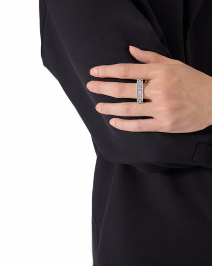 Montage Ring_Large_Vintage Finish, Black