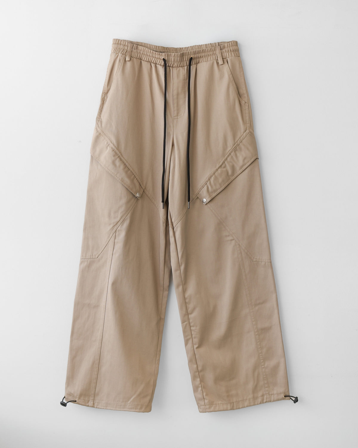 Skeleton Twill Drawstring Adjustable Cargo Pants BGE