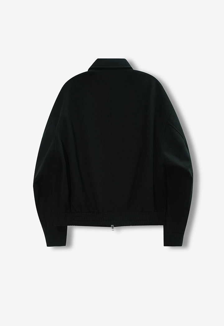 Minimalist Cropped Woolen Jacket
