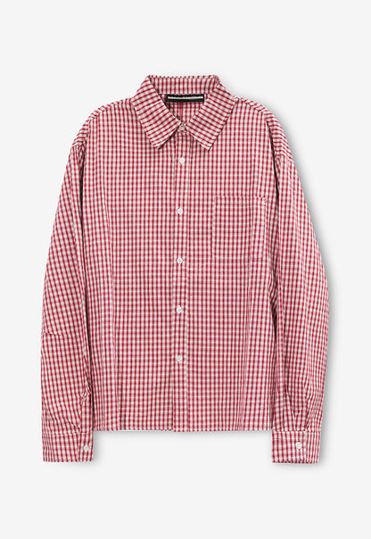 Classic Check Sleeve Shirt RED