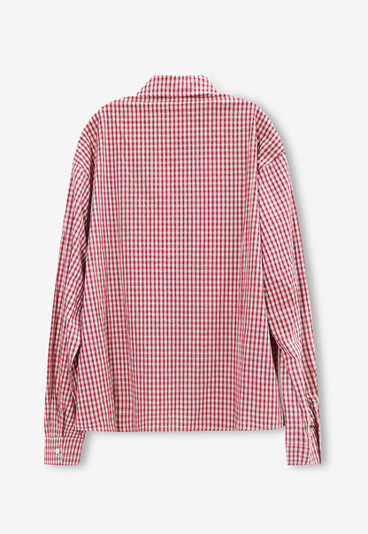 Classic Check Sleeve Shirt RED