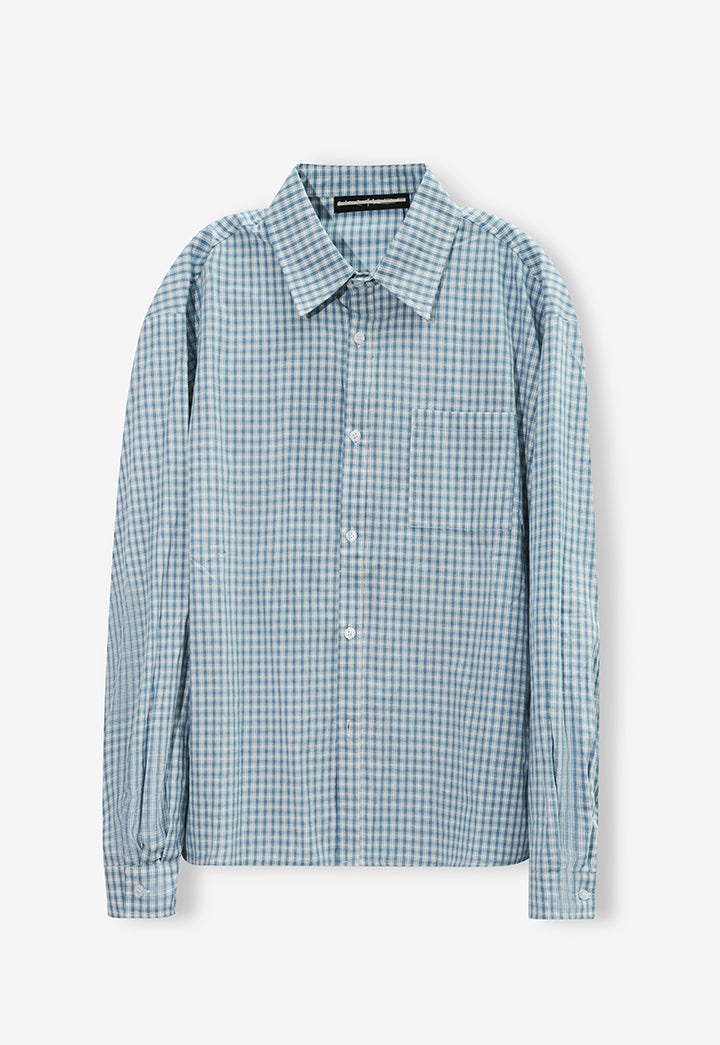Classic Check Sleeve Shirt BLUE