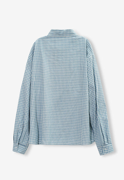 Classic Check Sleeve Shirt BLUE