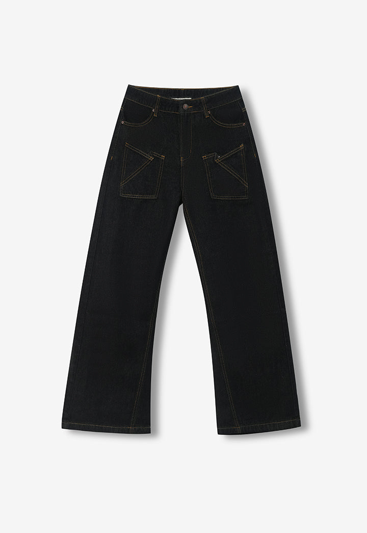 Reverse-Wear Deconstructed Scimitar Jeans