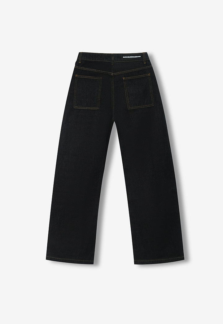 Reverse-Wear Deconstructed Scimitar Jeans