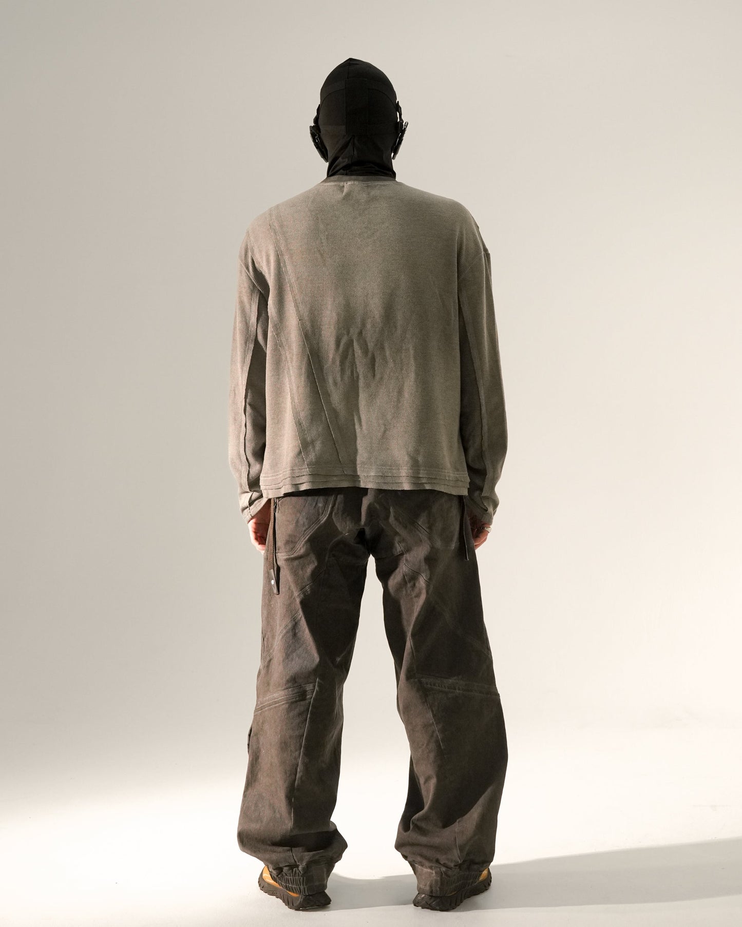 Elastic Cuff Drop Shoulder Oversized T-Shirt