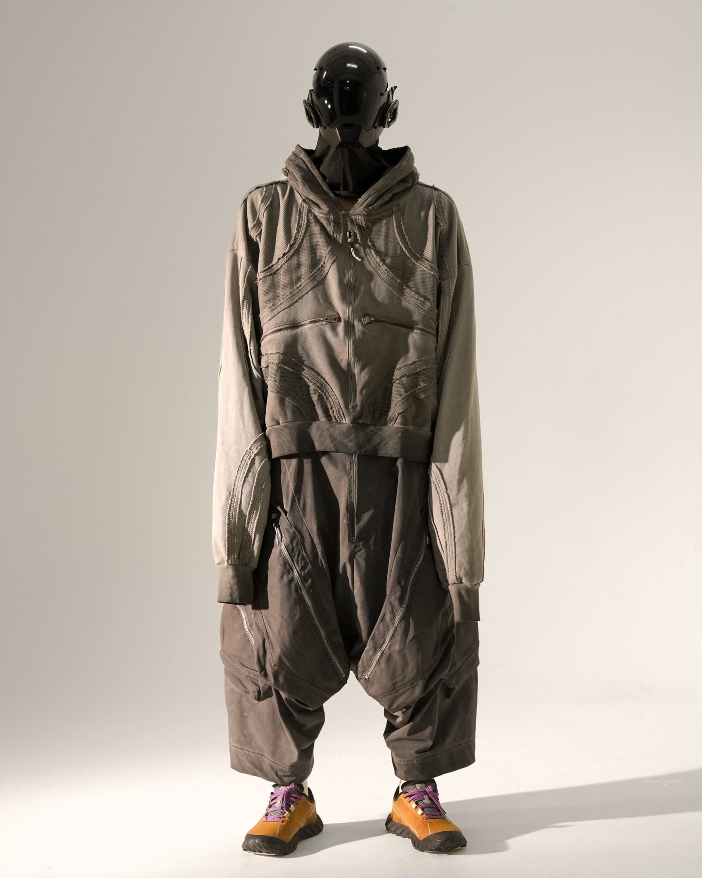 Layered Panel Washed Shorts