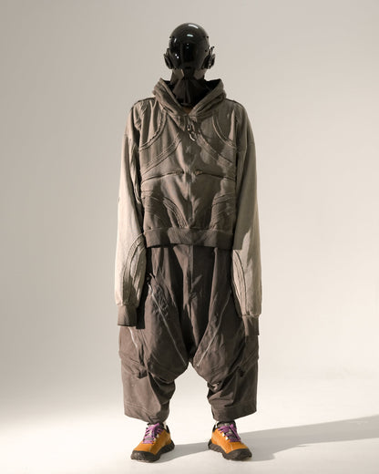 Layered Panel Washed Shorts