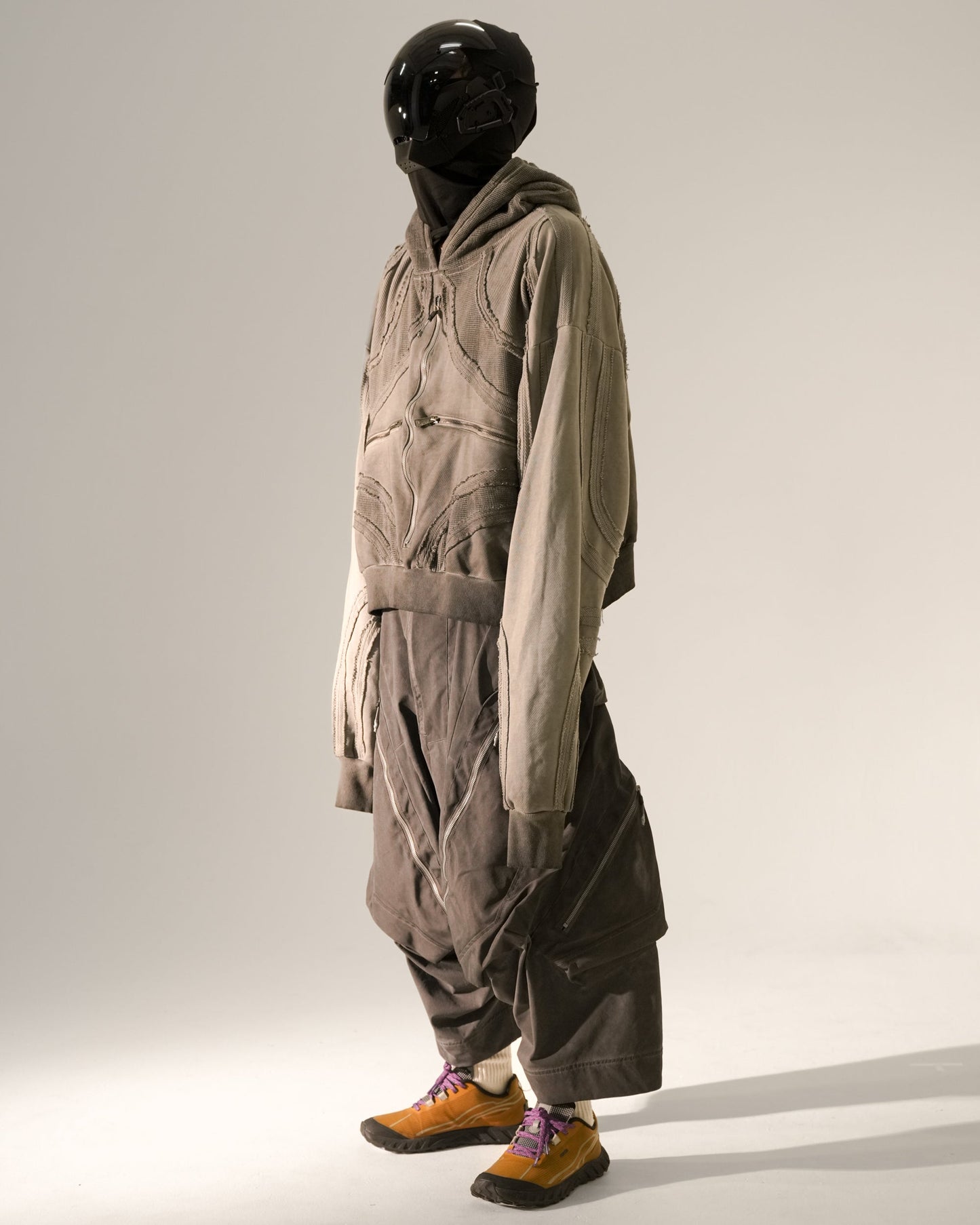 Layered Panel Washed Shorts