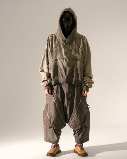 Layered Panel Washed Shorts