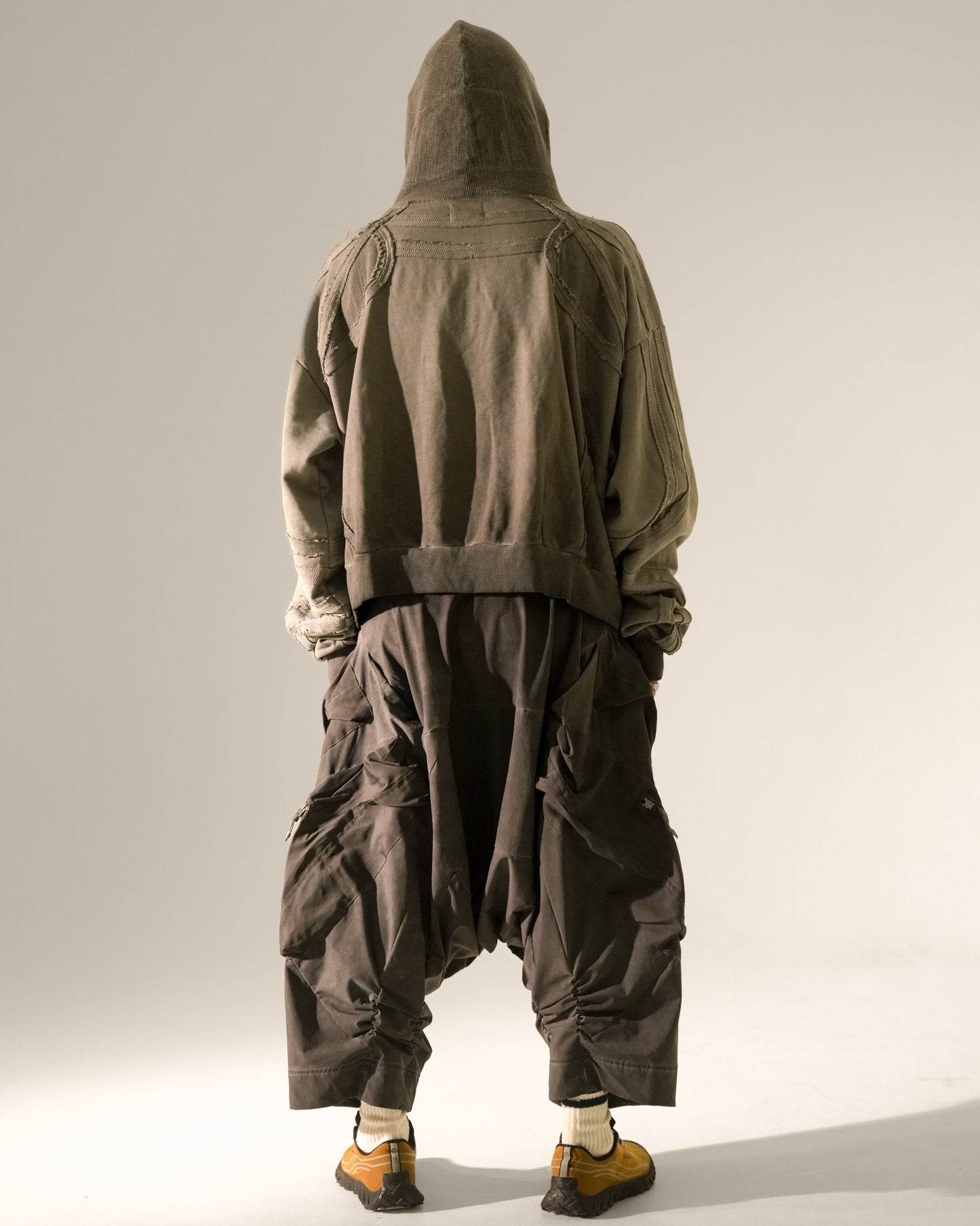 Layered Panel Washed Shorts