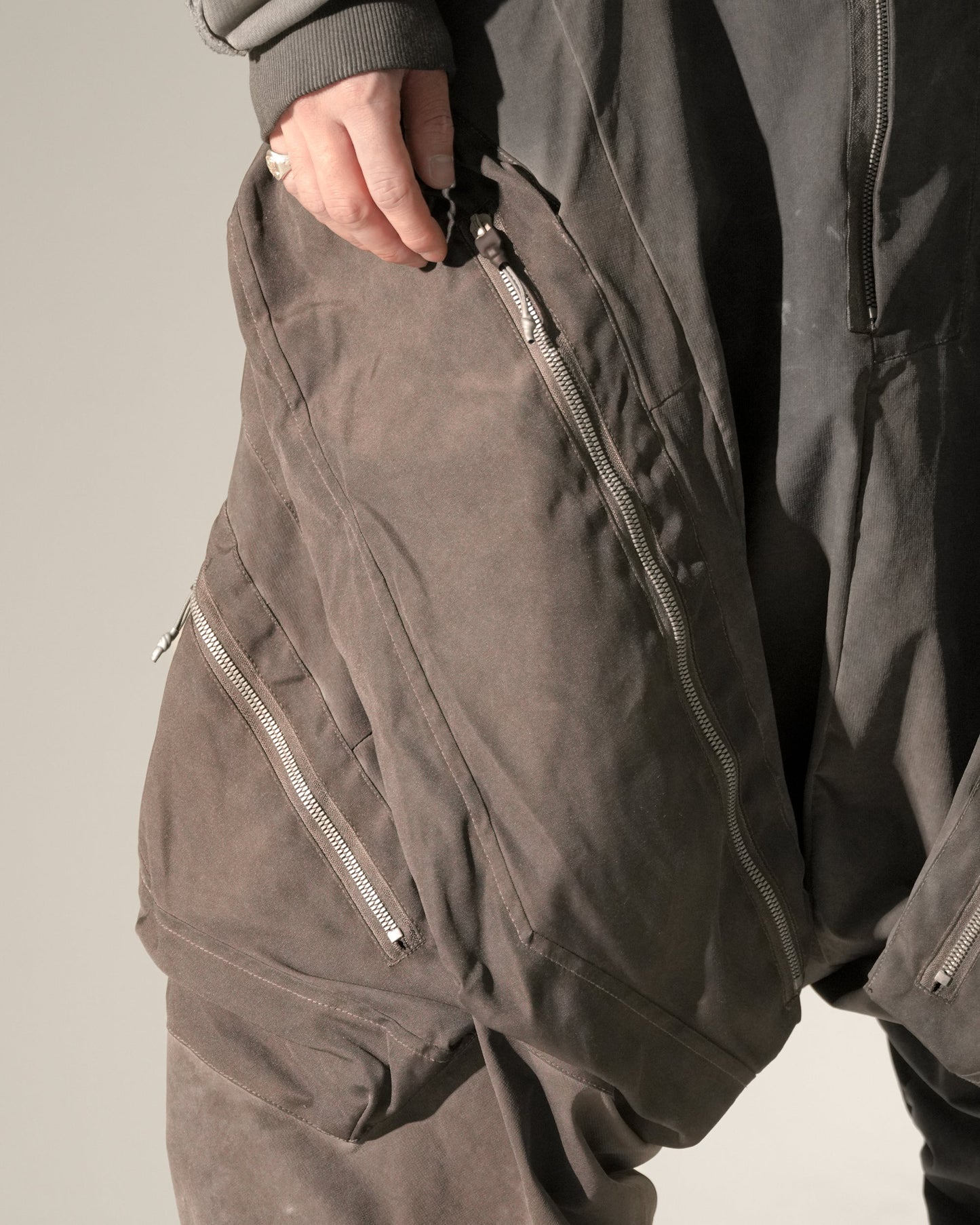 Layered Panel Washed Shorts