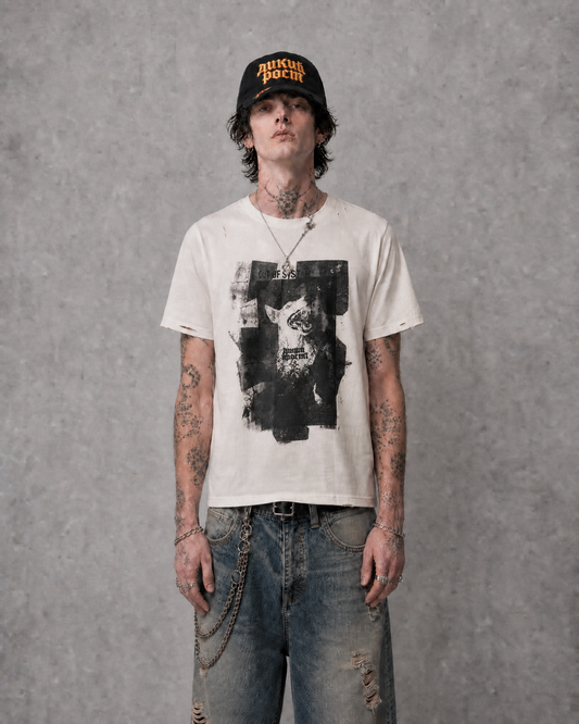 Distressed “D.O.G” Graphic Tee