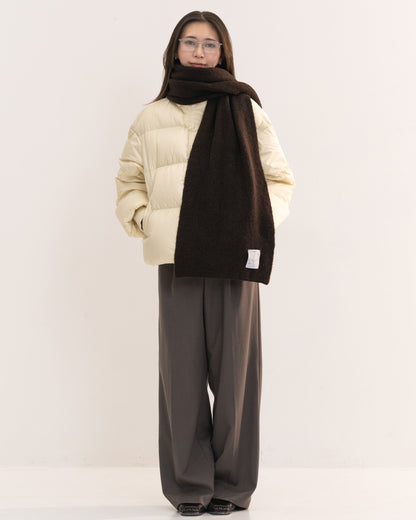 【予約販売1月中旬配送予定】MEI. WOOL BLEND MUFFLER BROWN