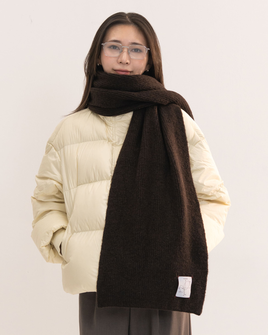 【予約販売1月中旬配送予定】MEI. WOOL BLEND MUFFLER BROWN