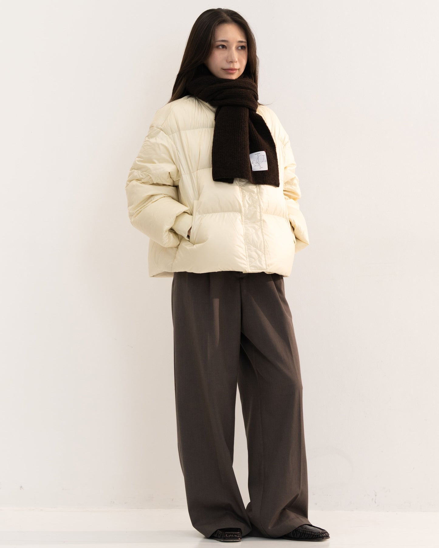 【予約販売1月中旬配送予定】MEI. WOOL BLEND MUFFLER BROWN