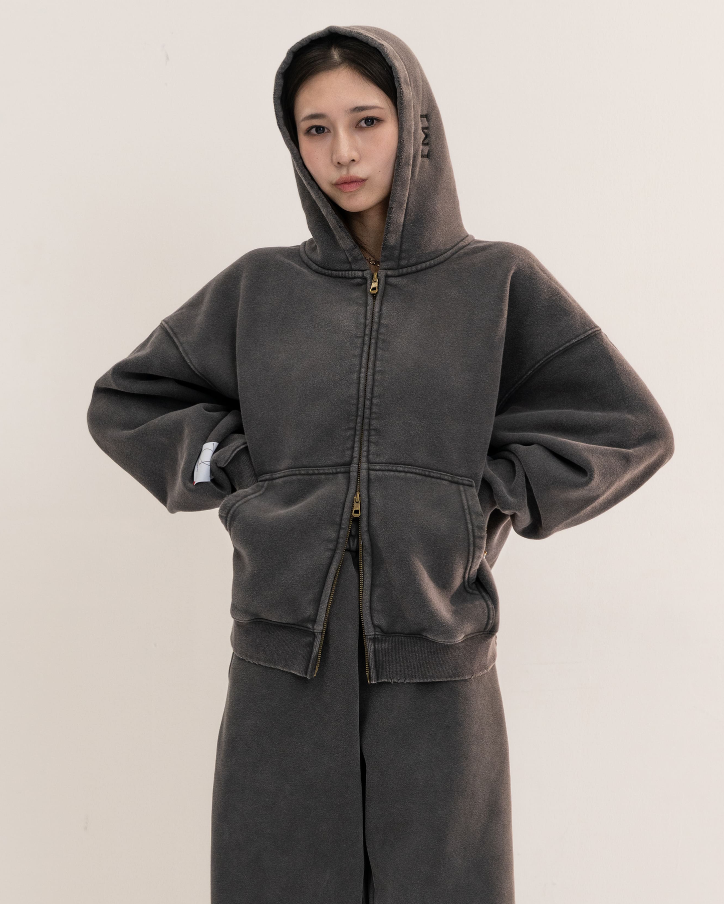 【予約販売1月中旬配送予定】MEI. DOUBLE ZIP PARKA DARK GRAY