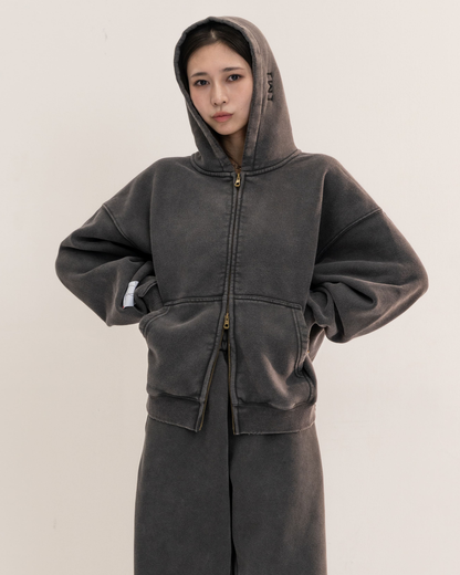 【予約販売1月中旬配送予定】MEI. DOUBLE ZIP PARKA DARK GRAY