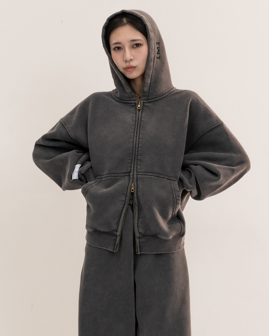【予約販売1月中旬配送予定】MEI. DOUBLE ZIP PARKA DARK GRAY