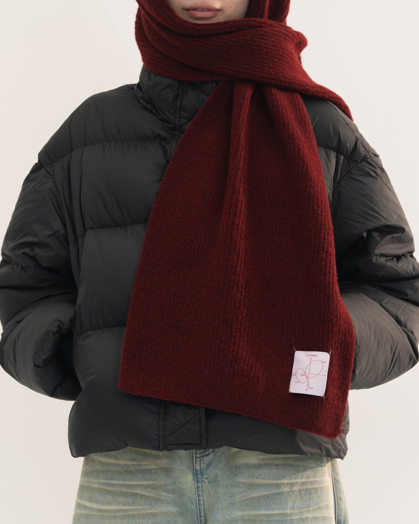 【予約販売1月中旬配送予定】MEI. WOOL BLEND MUFFLER RED