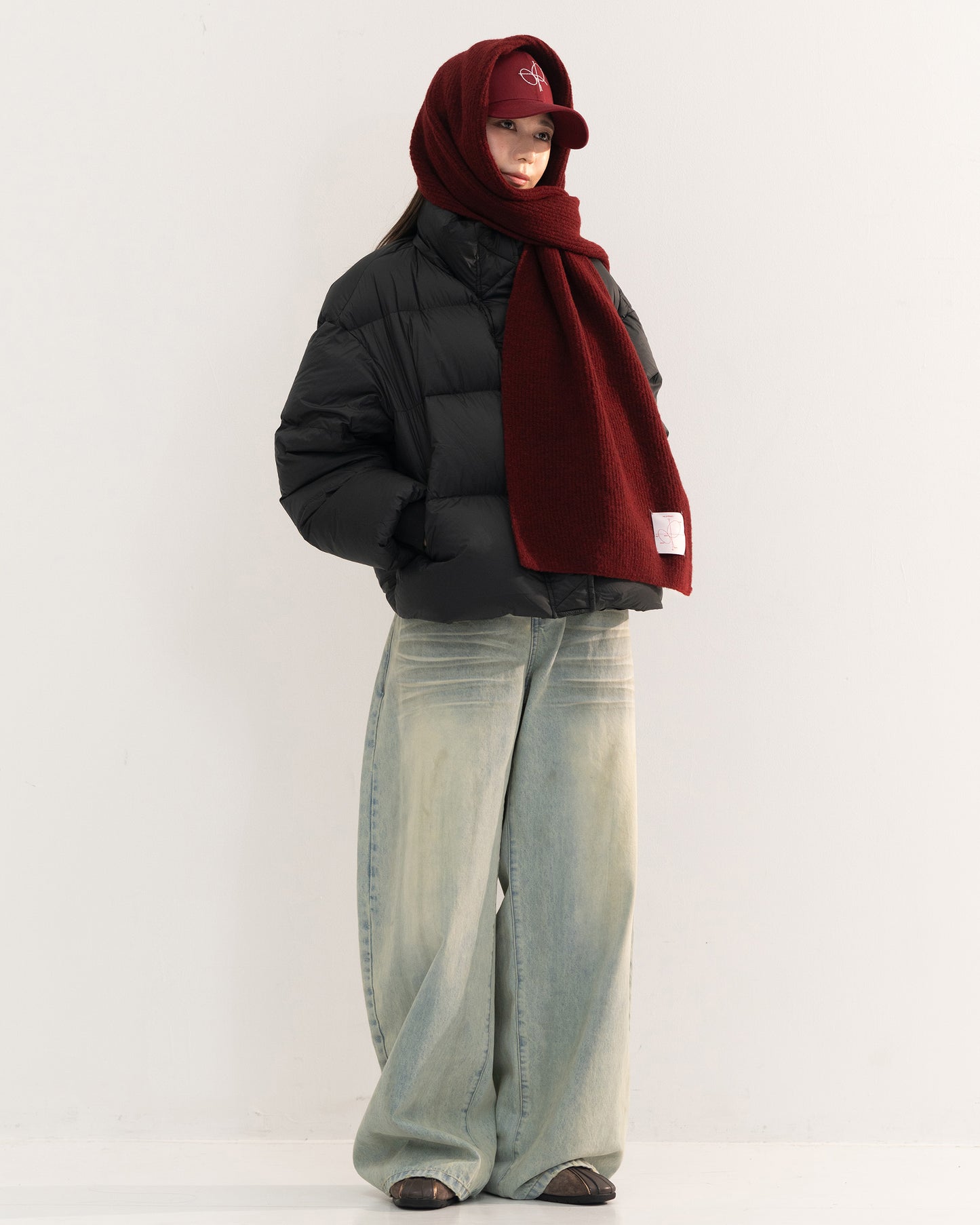 【予約販売1月中旬配送予定】MEI. WOOL BLEND MUFFLER RED