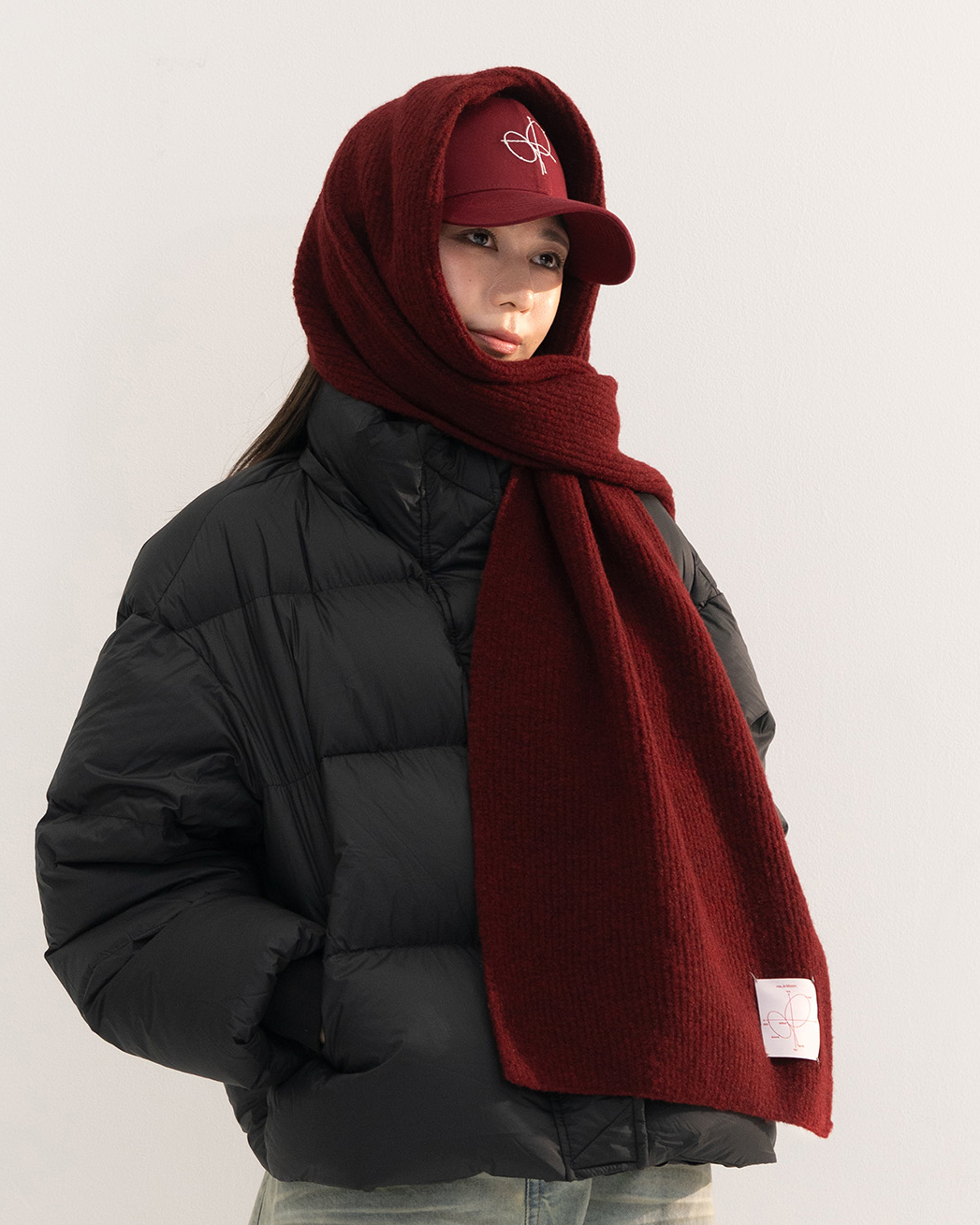【予約販売1月中旬配送予定】MEI. WOOL BLEND MUFFLER RED