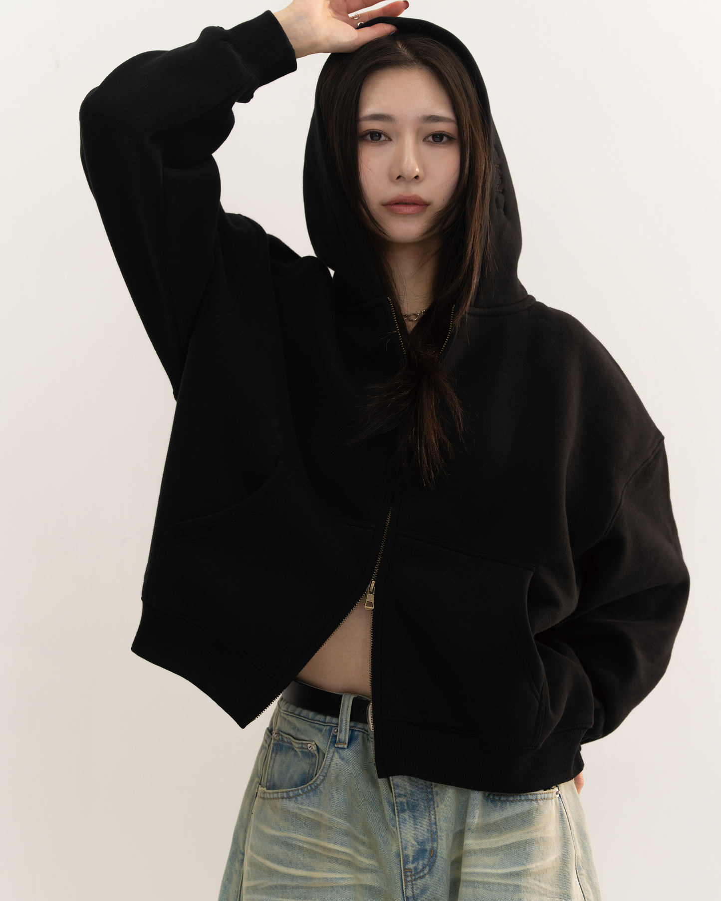 【予約販売1月中旬配送予定】MEI. DOUBLE ZIP PARKA BLACK