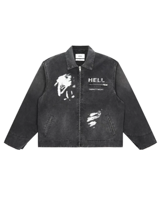 Tombstone Skull Detroit Jacket D.GRY